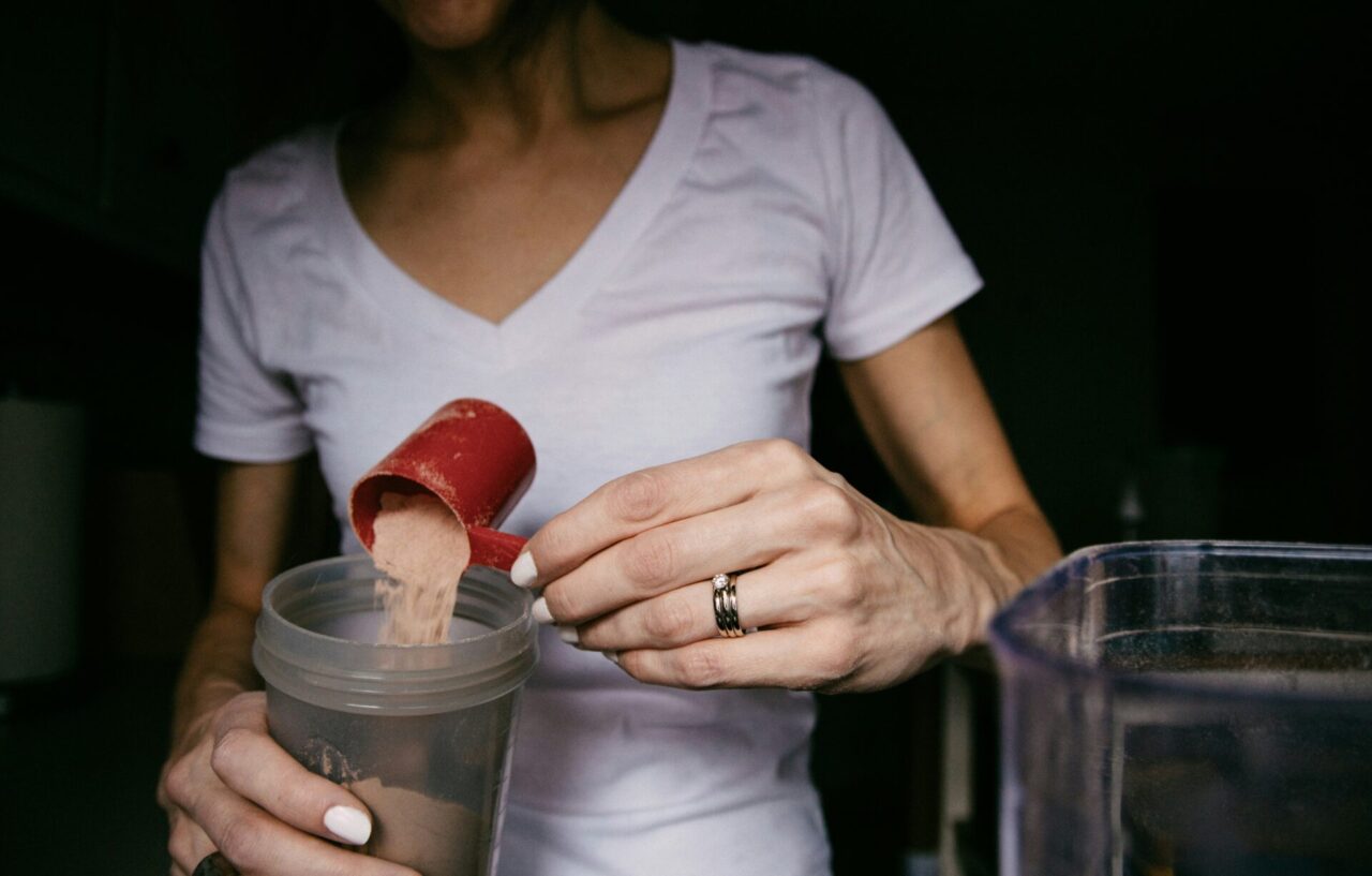 Proteinpulver og proteinbar